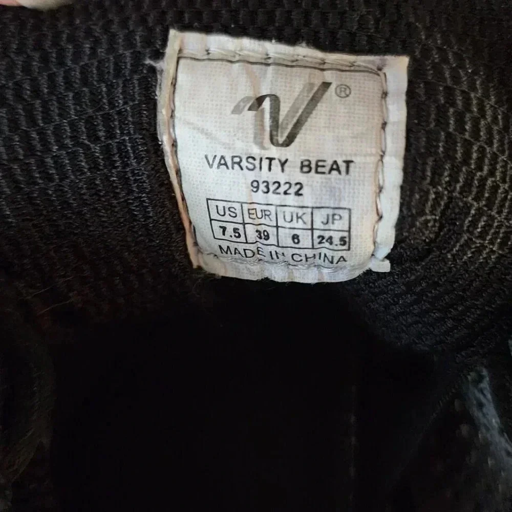 Varsity Beat Cheer Dance Shoe Black Women Sz 7.5 Lightweight Performance Sneaker - Picture 6 of 8